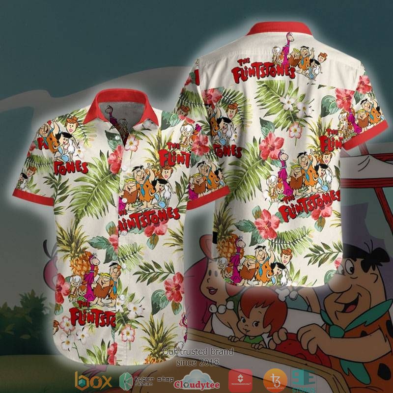 The Flintstones Short Sleeve Hawaiian Shirt