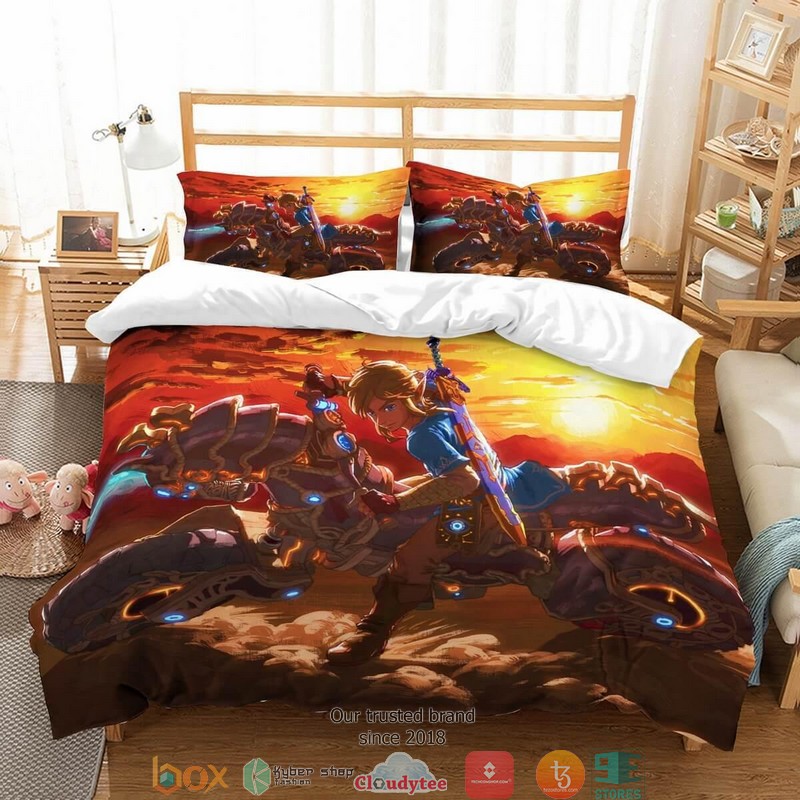 The Legend Of Zelda Breath Of The Wild Duvet Cover Bedroom Set