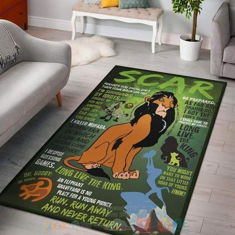 The Lion King Scar Disney Area Rugs
