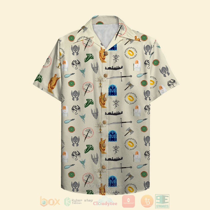 BEST The Lord of the Rings 3D Aloha Shirt word3