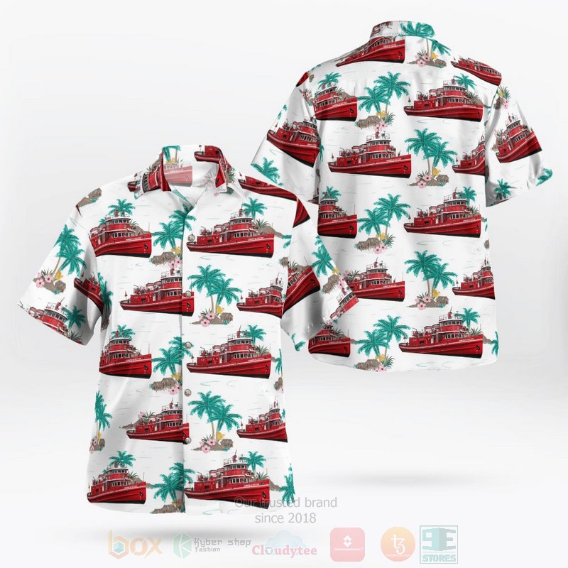BEST The fireboat Edward M. Cotter Buffalo Fire Department 3D Aloha Shirt 2 The fireboat Edward M Cotter Buffalo Fire Department Hawaiian Shirt