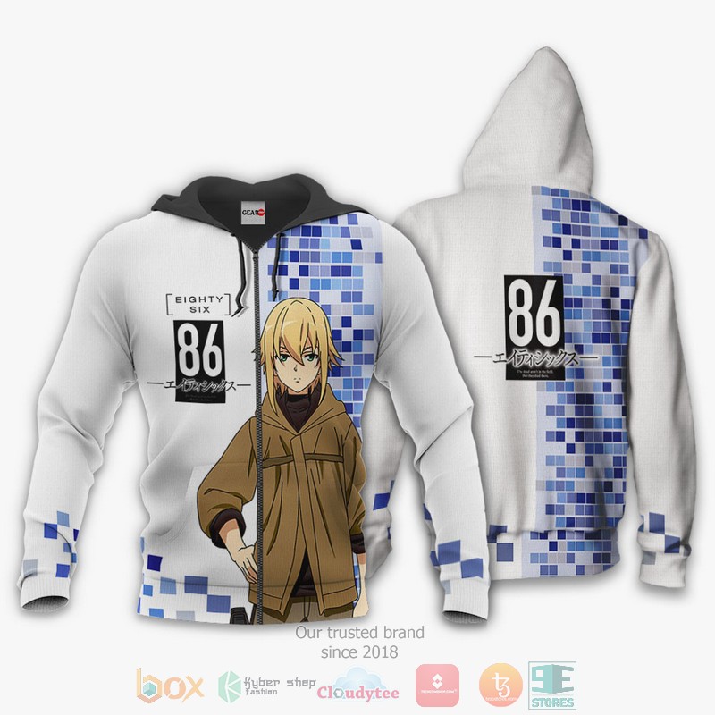 Theoto Rikka Anime 86 Eighty Six 3D Hoodie Bomber Jacket