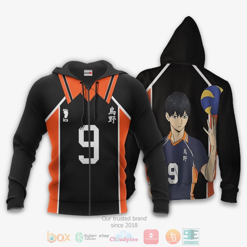 Tobio Kageyama Karasuno Haikyuu Anime Costume 3D Hoodie Bomber Jacket