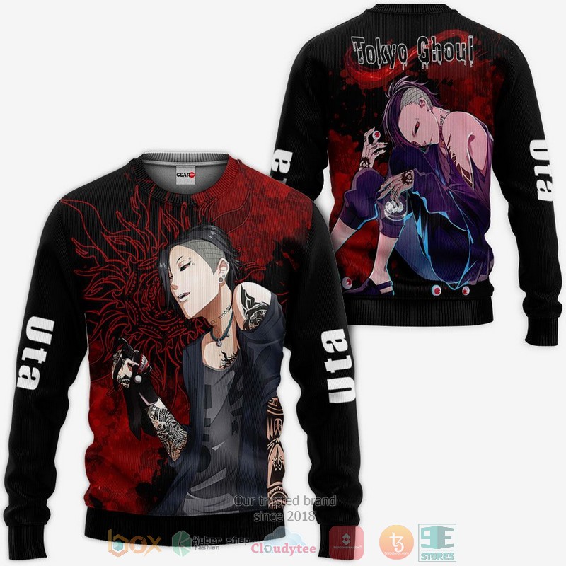 NEW Tokyo Ghoul Uta Anime Full Printed 3D Sweater, Hoodie 2 Tokyo Ghoul Uta Anime 3D Hoodie Bomber Jacket 1