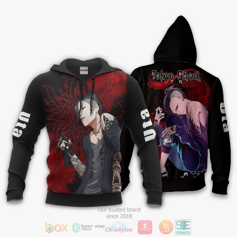 NEW Tokyo Ghoul Uta Anime Full Printed 3D Sweater, Hoodie 3 Tokyo Ghoul Uta Anime 3D Hoodie Bomber Jacket 1 2