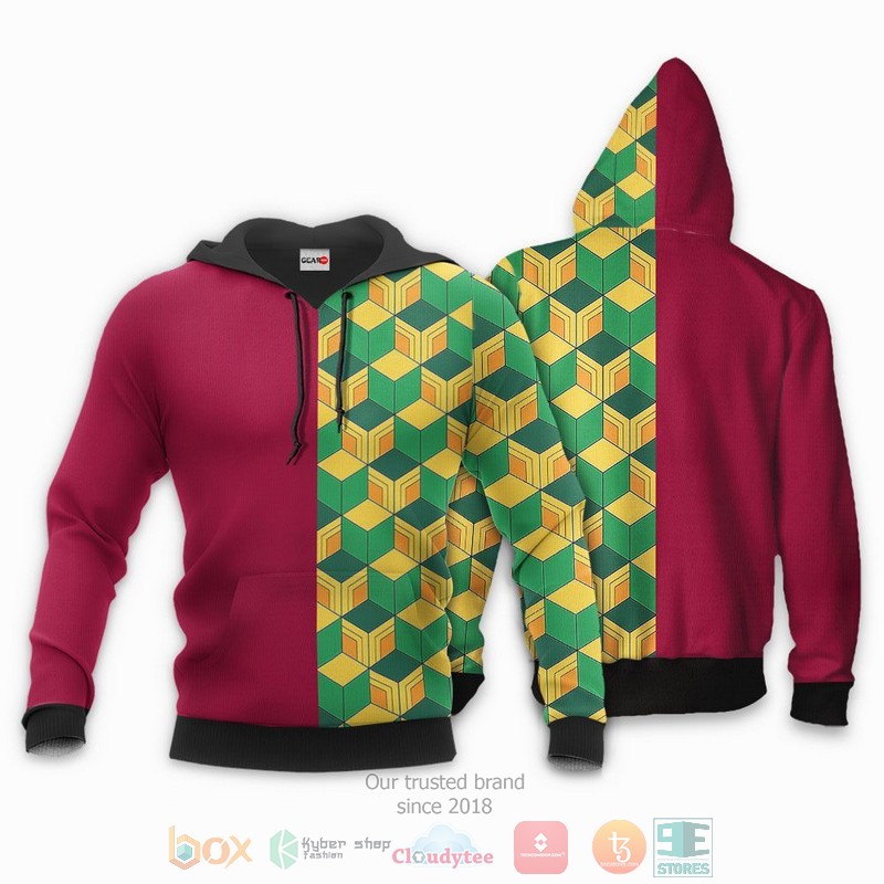 NEW Tomioka Giyuu Uniform Anime Kimetsu Full Printed 3D Sweater, Hoodie 3 Tomioka Giyuu Uniform Anime Kimetsu 3D Hoodie Bomber Jacket 1 2
