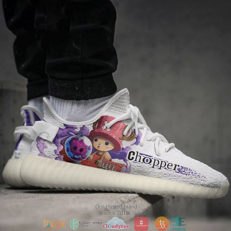 Tony Tony Chopper One Piece Anime Yeezy Sneaker Shoes 4 Tony Tony Chopper One Piece Anime Yeezy Sneaker Shoes 1 2 3