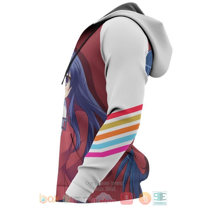 Toradora Ami Kawashima Anime 3D Hoodie Bomber Jacket 1 2 3 4 5