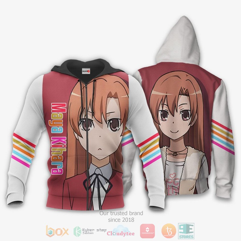 NEW Toradora Maya Kihara Anime Full Printed 3D Sweater, Hoodie 1 Toradora Maya Kihara Anime 3D Hoodie Bomber Jacket