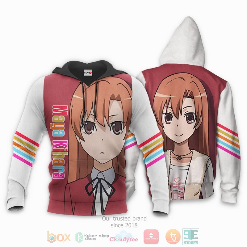NEW Toradora Maya Kihara Anime Full Printed 3D Sweater, Hoodie 3 Toradora Maya Kihara Anime 3D Hoodie Bomber Jacket 1 2
