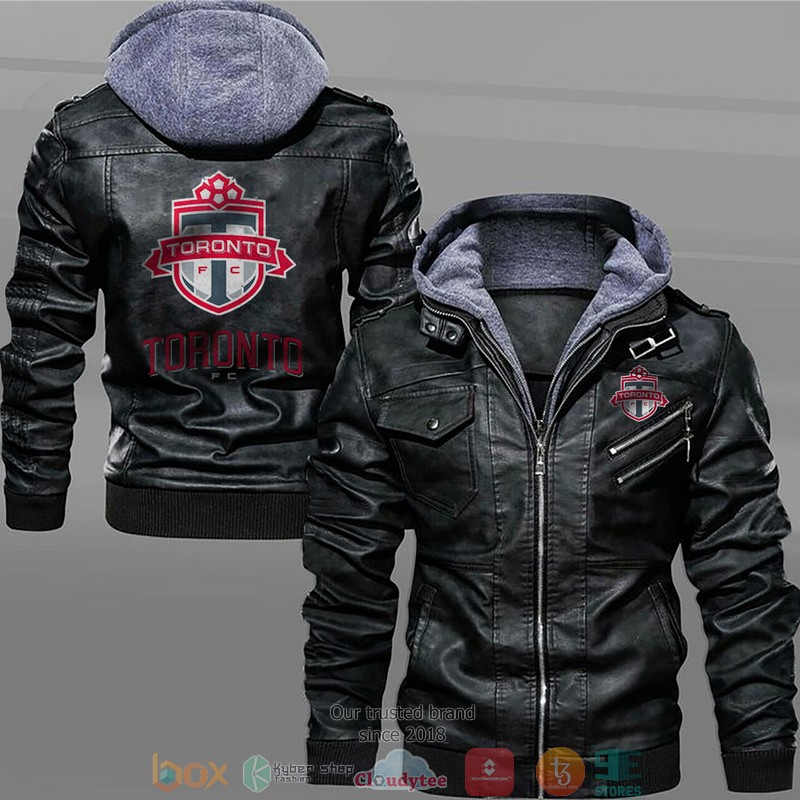Toronto FC Black Brown Leather Jacket