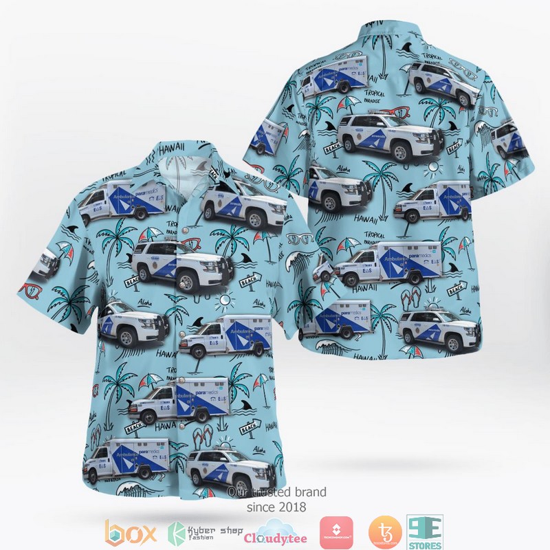 Toronto Ontario Canada Toronto Paramedic Services Hawaii 3D Shirt 1 Toronto Ontario Canada Toronto Paramedic Services Hawaii 3D Shirt