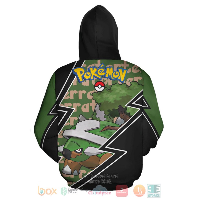 NEW Torterra Costume Pokemon Full Printed 3D Hoodie 3 Torterra Costume Pokemon 3D Hoodie 1 2