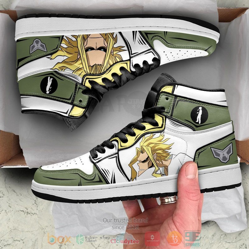 NEW Toshinori Yagi My Hero Academia Anime Air Jordan 1 shoes sneaker 4 Toshinori Yagi My Hero Academia Anime Air Jordan High Top Shoes 1 2 3