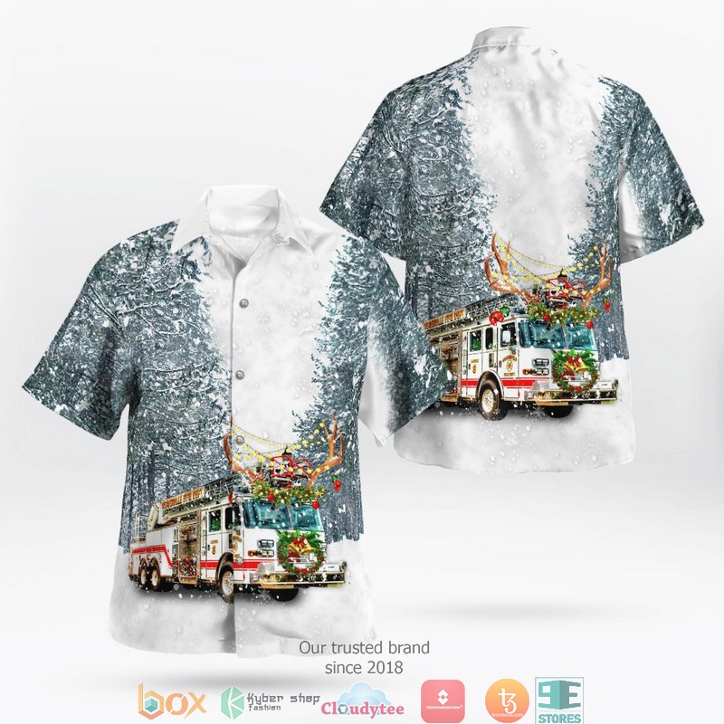 Town of Weaverville Fire Department Christmas Hawaii 3D Shirt