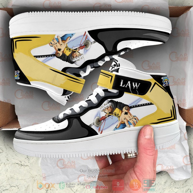 Trafagar Law One Piece Anime High Air Force Shoes 1 2 3