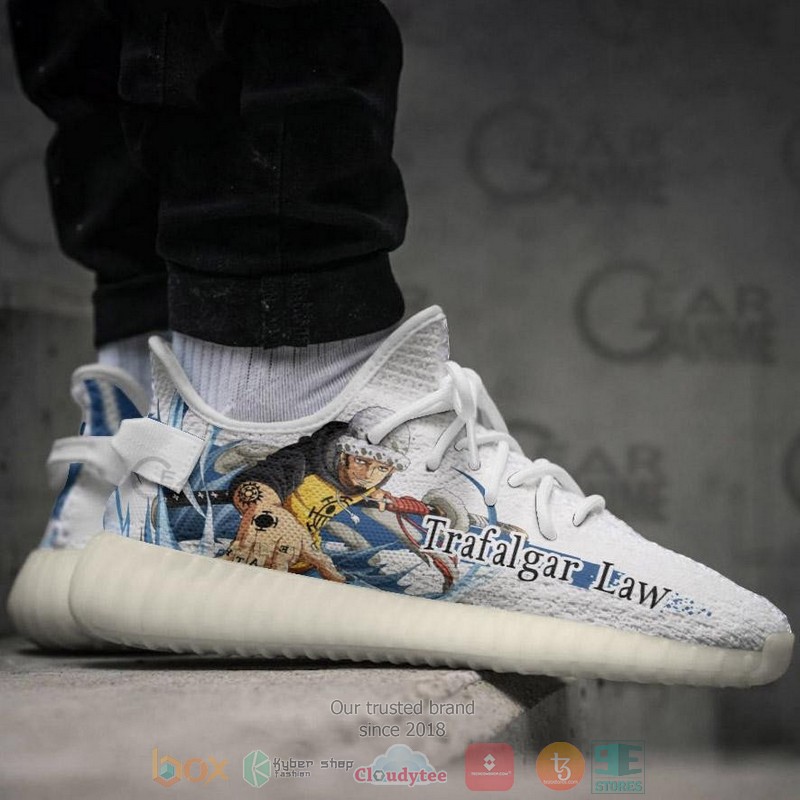 BEST Trafalgar Law One Piece Yeezy Shoes Sneaker 4 Trafalgar Law One Piece Anime Yeezy Shoes 1 2 3