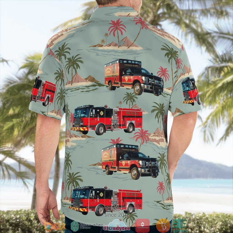 Treasure Island Pinellas County Florida Treasure Island Fire Department 3D Hawaii Shirt 4 Treasure Island Pinellas County Florida Treasure Island Fire Department 3D Hawaii Shirt 1 2 3