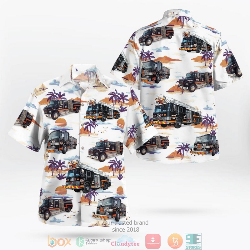 Tri-County Fire Protection District Missouri Hawaiian shirt word2
