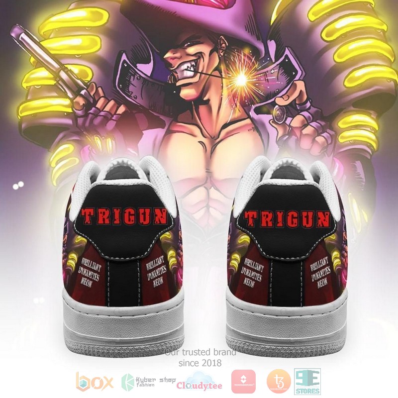 NEW Trigun Brilliant Dynamites Neon Anime Nike Air Force shoes sneaker 3 Trigun Brilliant Dynamites Neon Anime Nike Air Force Shoes 1 2