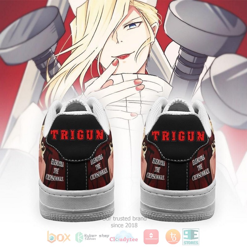 NEW Trigun Elendira the Crimsonnail Anime Nike Air Force shoes sneaker 3 Trigun Elendira the Crimsonnail Anime Nike Air Force Shoes 1 2