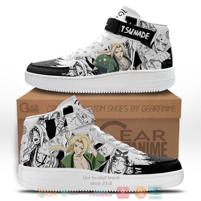 Tsunade Anime Mix Manga High Air Force Shoes