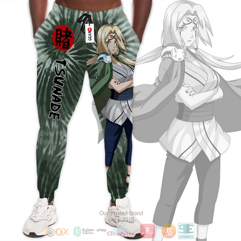 Tsunade Anime Tie Dye Style Jogger longpants