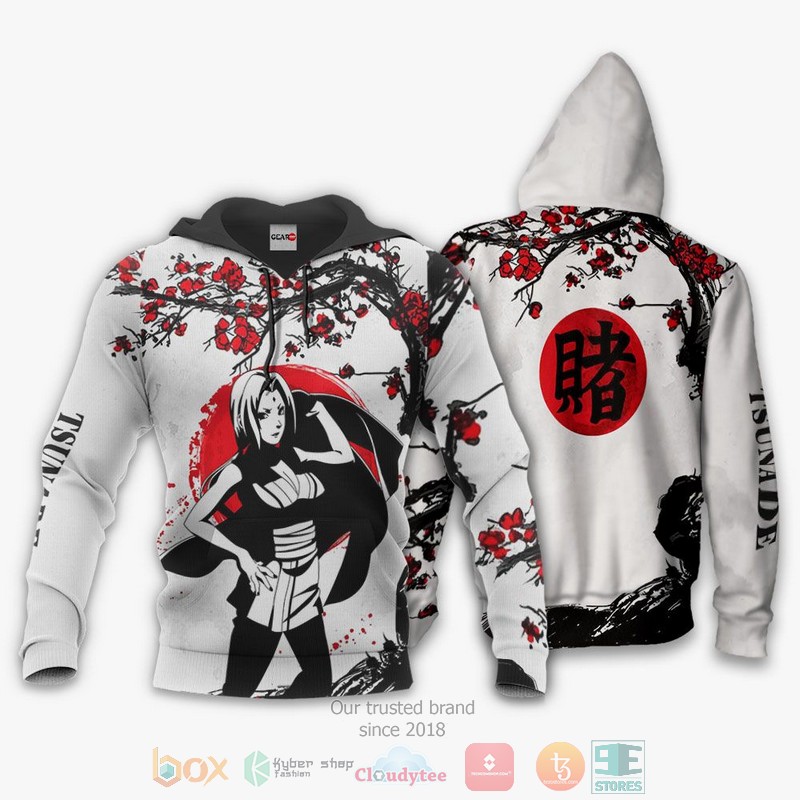 NEW Tsunade Japan Style Naruto Anime Full Printed 3D Sweater, Hoodie 3 Tsunade Japan Style Naruto Anime 3D Hoodie Bomber Jacket 1 2