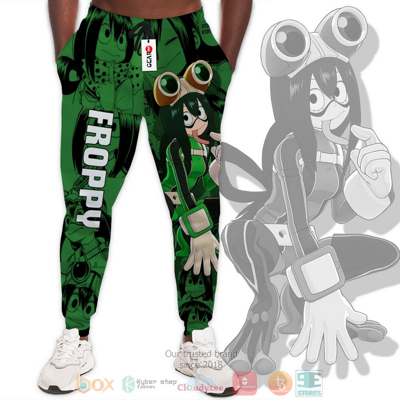 Tsuyu Asui Anime My Hero Academia Jogger longpants