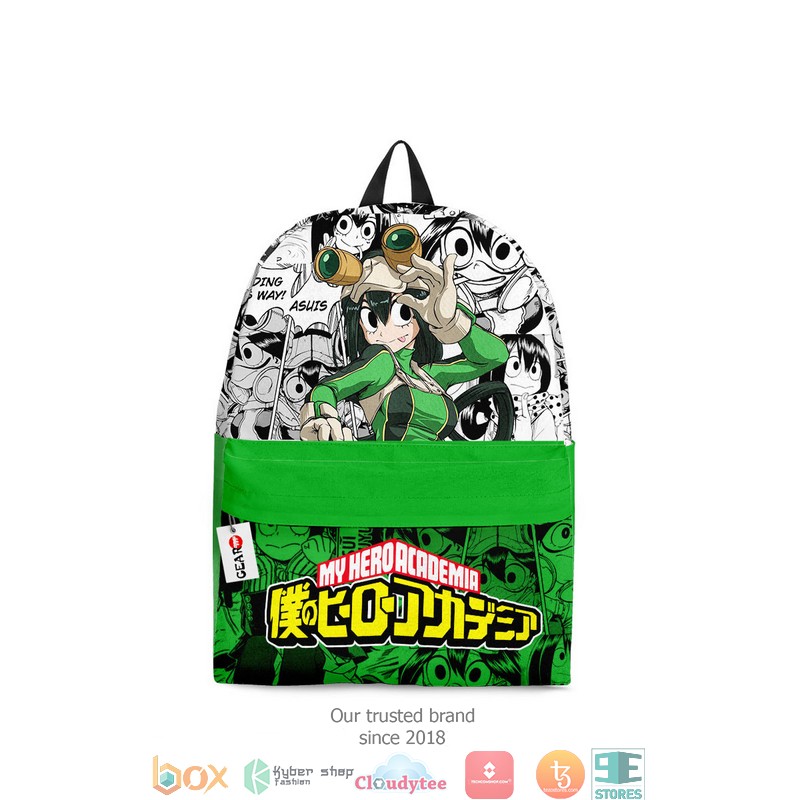 Tsuyu Asui My Hero Academia Anime Manga Style Backpack