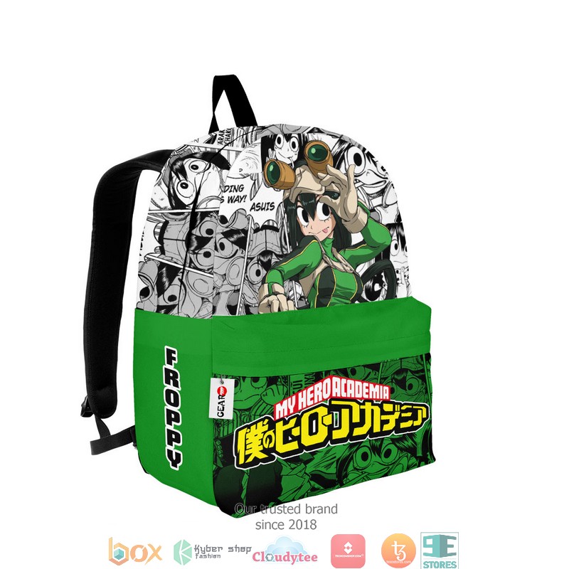 Tsuyu Asui My Hero Academia Anime Manga Style Backpack 1