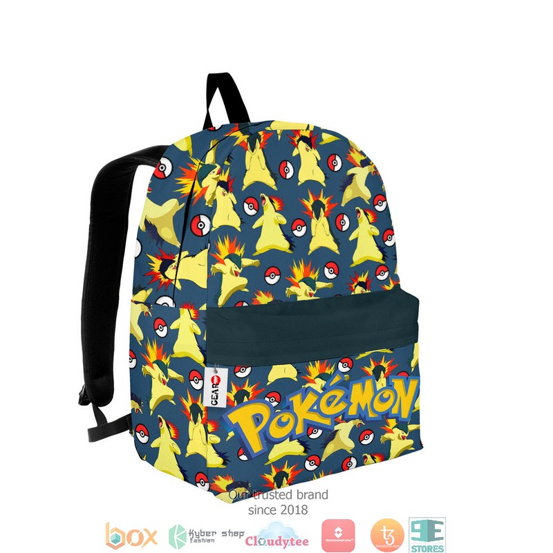 Typhlosion Pokemon Anime Backpack 1