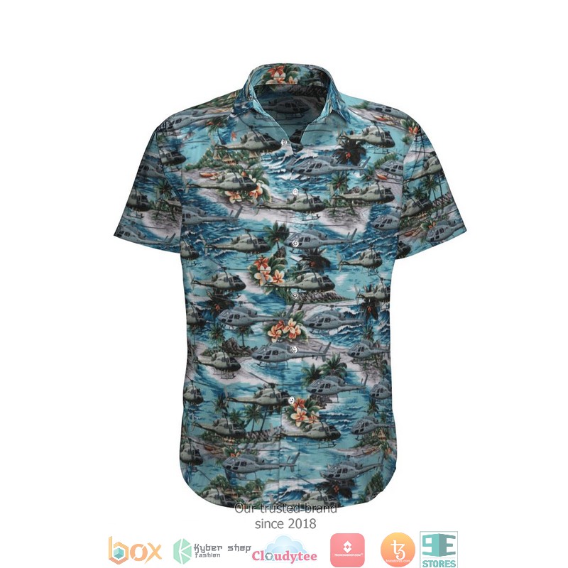 Eurocopter AS555 Fennec French Air Force Limited Hawaiian Shirt word1