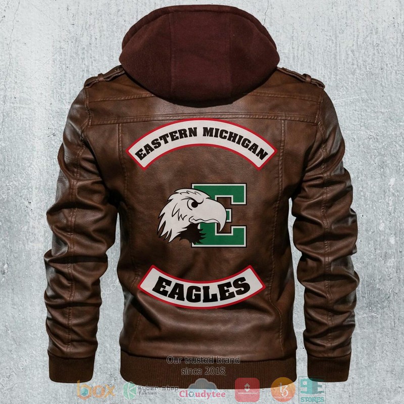 Eastern Michigan Eagles NCAA Football Leather Jacket 1 Eastern Michigan Eagles NCAA Football Leather Jacket