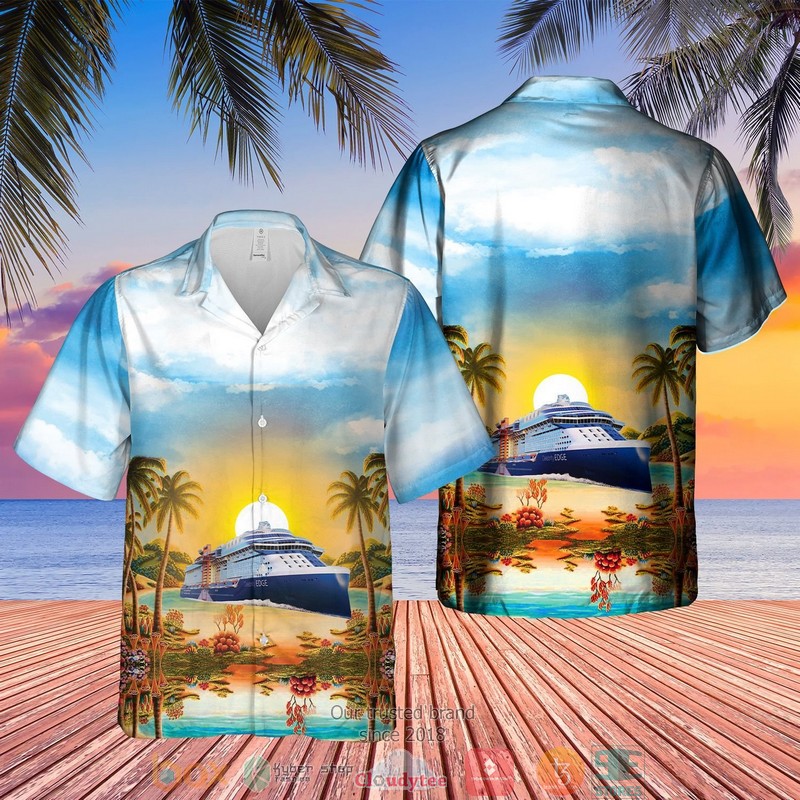 UK Celebrity Cruises Hawaiian Shirt
