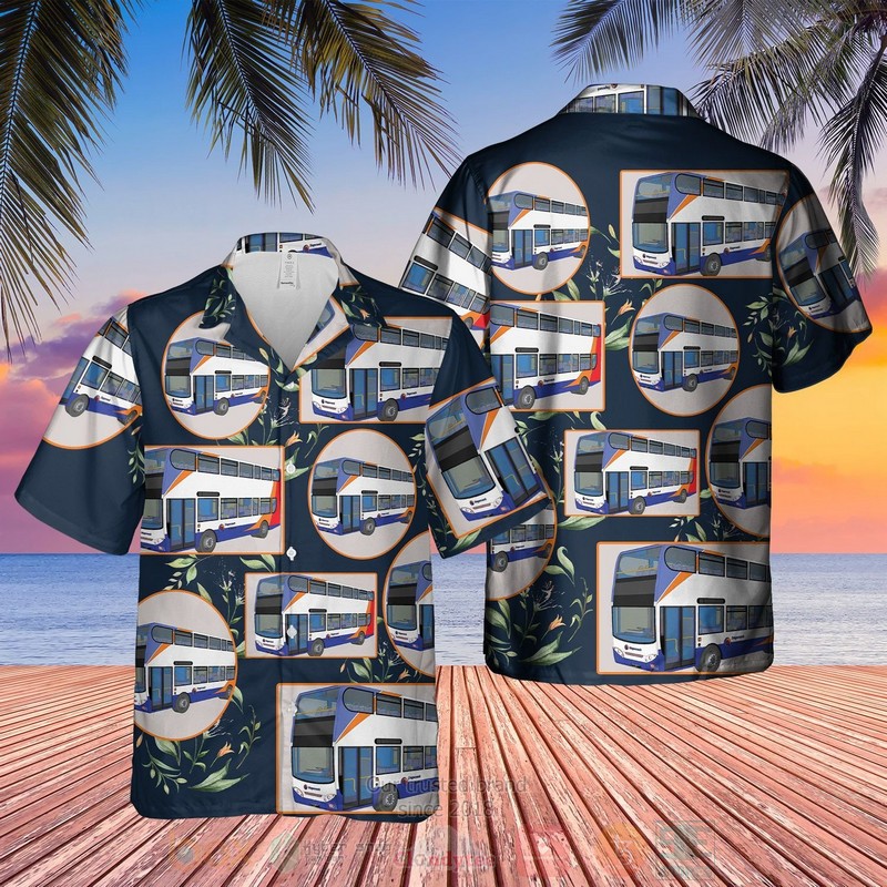 UK Double Decker Bus 2 Hawaiian Shirt Short