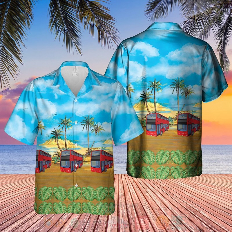 UK Double Decker Bus London Stagecoach Enviro400 Hawaiian Shirt