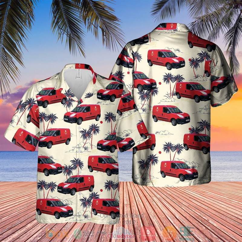 NEW UK Royal Mail Van palm tree Hawaii Shirt, Shorts 2 UK Royal Mail Van palm tree Hawaiian Shirt Shorts 1