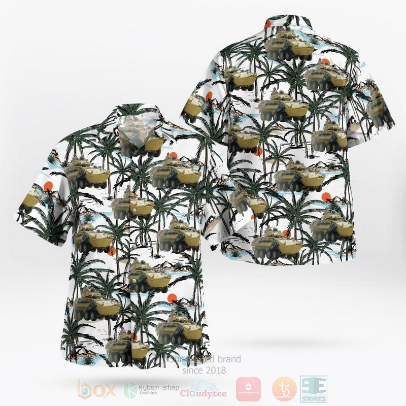 BEST USMC LAV-25 armament-reconnaissance vehicle 3D Aloha Shirt word1
