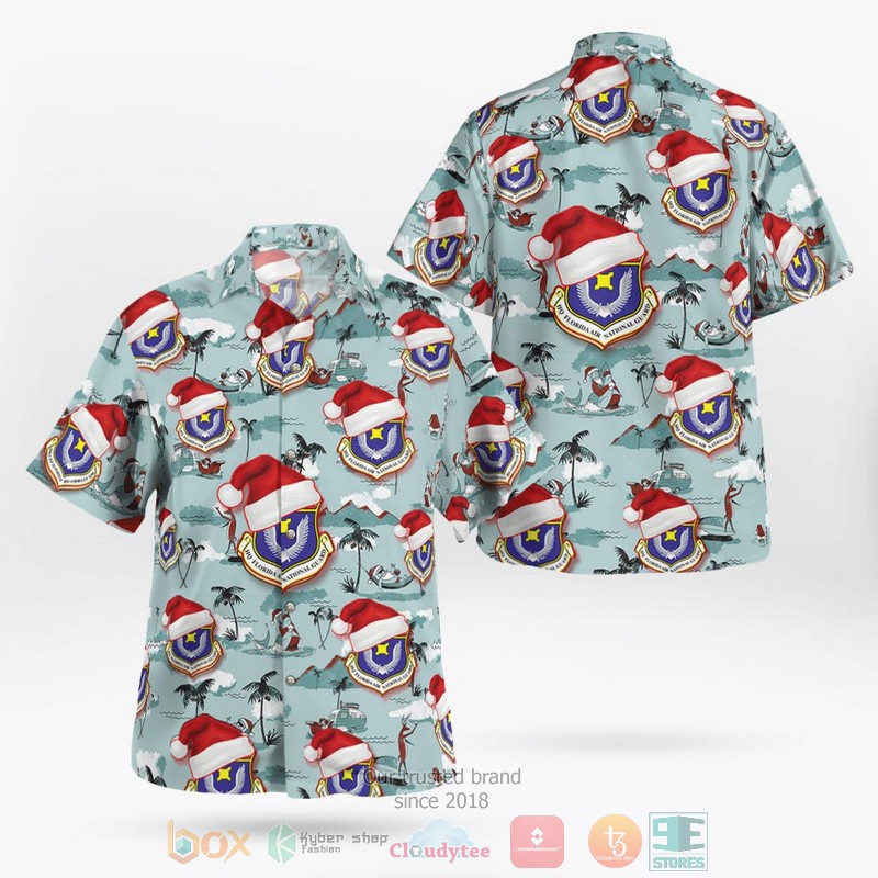 HOT US Air Force Florida Air National Guard Christmas Hawaii Shirt 3 US Air Force Florida Air National Guard Christmas Hawaiian Shirt