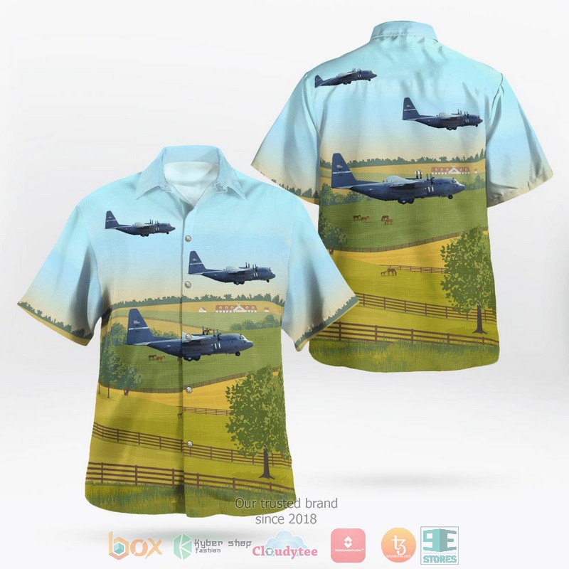 US Air Force Kentucky Air National Guard 165th Airlift Squadron Lockheed C-130H Hercules Hawaiian Shirt 9 US Air Force Kentucky Air National Guard 165th Airlift Squadron Lockheed C-130H Hercules Hawaiian Shirt word2