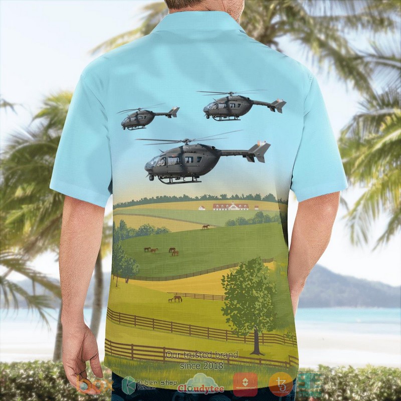 US Army Kentucky Army National Guard UH-72A Lakota Helicopter Hawaiian Shirt 2 US Army Kentucky Army National Guard UH-72A Lakota Helicopter Hawaiian Shirt word2