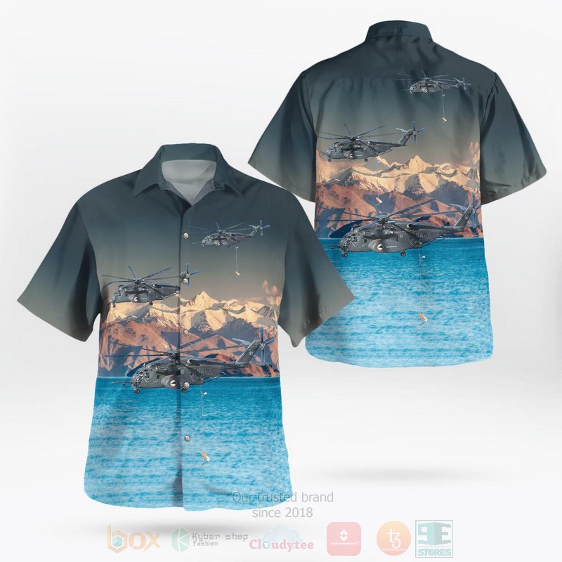 BEST US Navy MH-53E Sea Dragon From HM-15 Blackhawks 3D Aloha Shirt word3