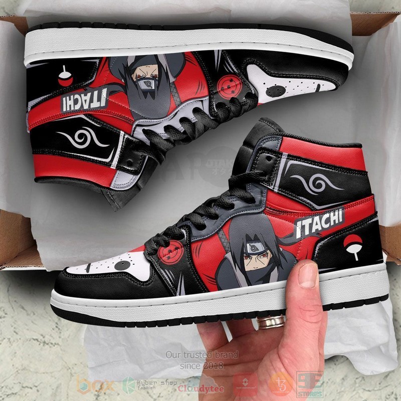 Uchiha Itachi Anbu Naruto Custom Anime Air Jordan High Top Shoes 1 2 3