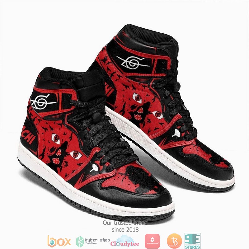 Uchiha Itachi Eyes NRT Anime Air Jordan High Top Shoes 1