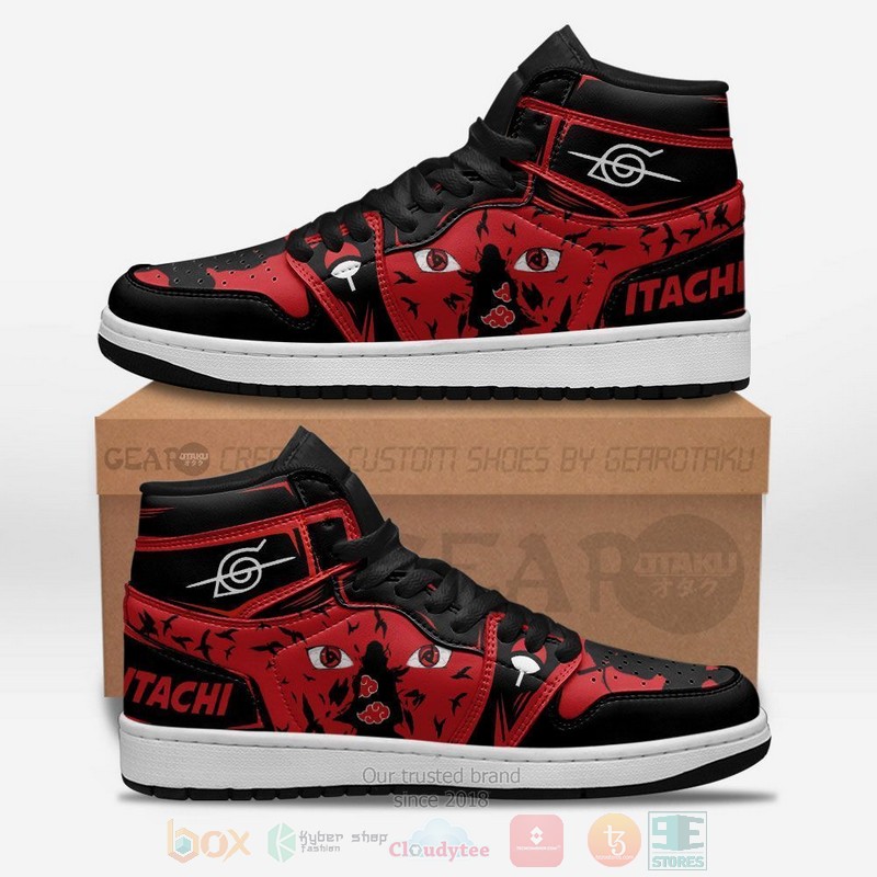 Uchiha Itachi Eyes Naruto Custom Anime Air Jordan High Top Shoes
