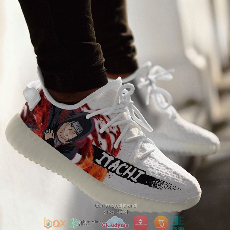 Uchiha Itachi NRT Anime Yeezy Sneaker Shoes 4 Uchiha Itachi NRT Anime Yeezy Sneaker Shoes 1 2 3