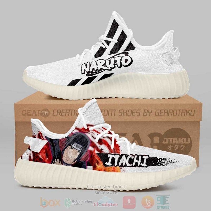 BEST Anime Uchiha Itachi Naruto Custom Yeezy Sneakers-Shoes 1 Uchiha Itachi Naruto Custom Anime Yeezy Shoes