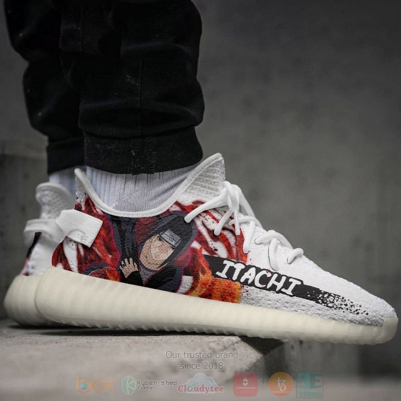 BEST Anime Uchiha Itachi Naruto Custom Yeezy Sneakers-Shoes 3 Uchiha Itachi Naruto Custom Anime Yeezy Shoes 1 2