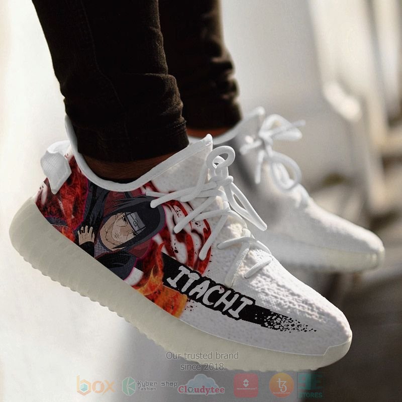 BEST Anime Uchiha Itachi Naruto Custom Yeezy Sneakers-Shoes 4 Uchiha Itachi Naruto Custom Anime Yeezy Shoes 1 2 3